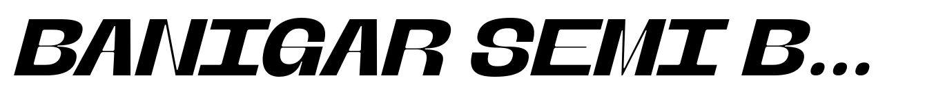 Banigar Semi Bold Italic